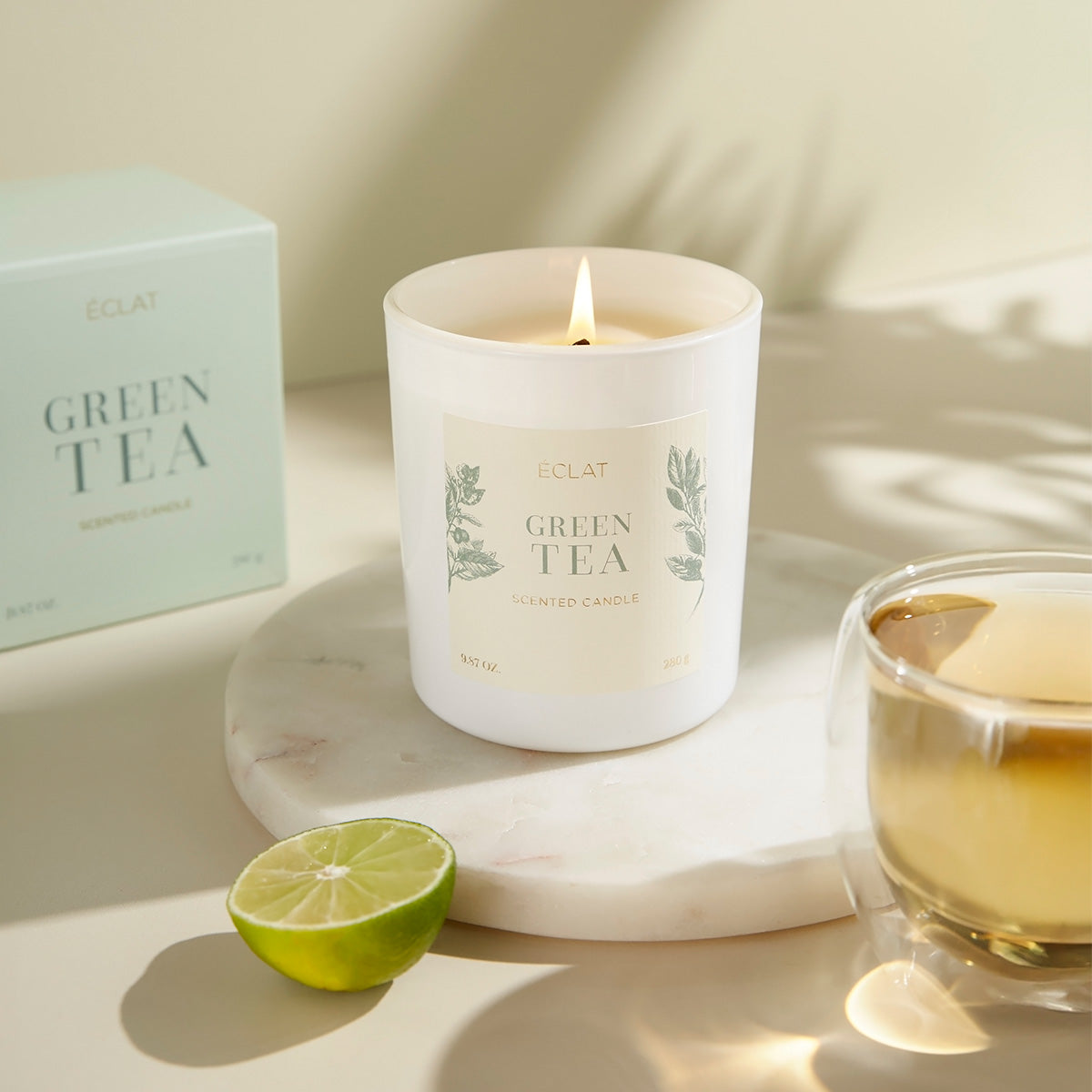 ÉCLAT Green Tea Duftkerze aus Sojawachs