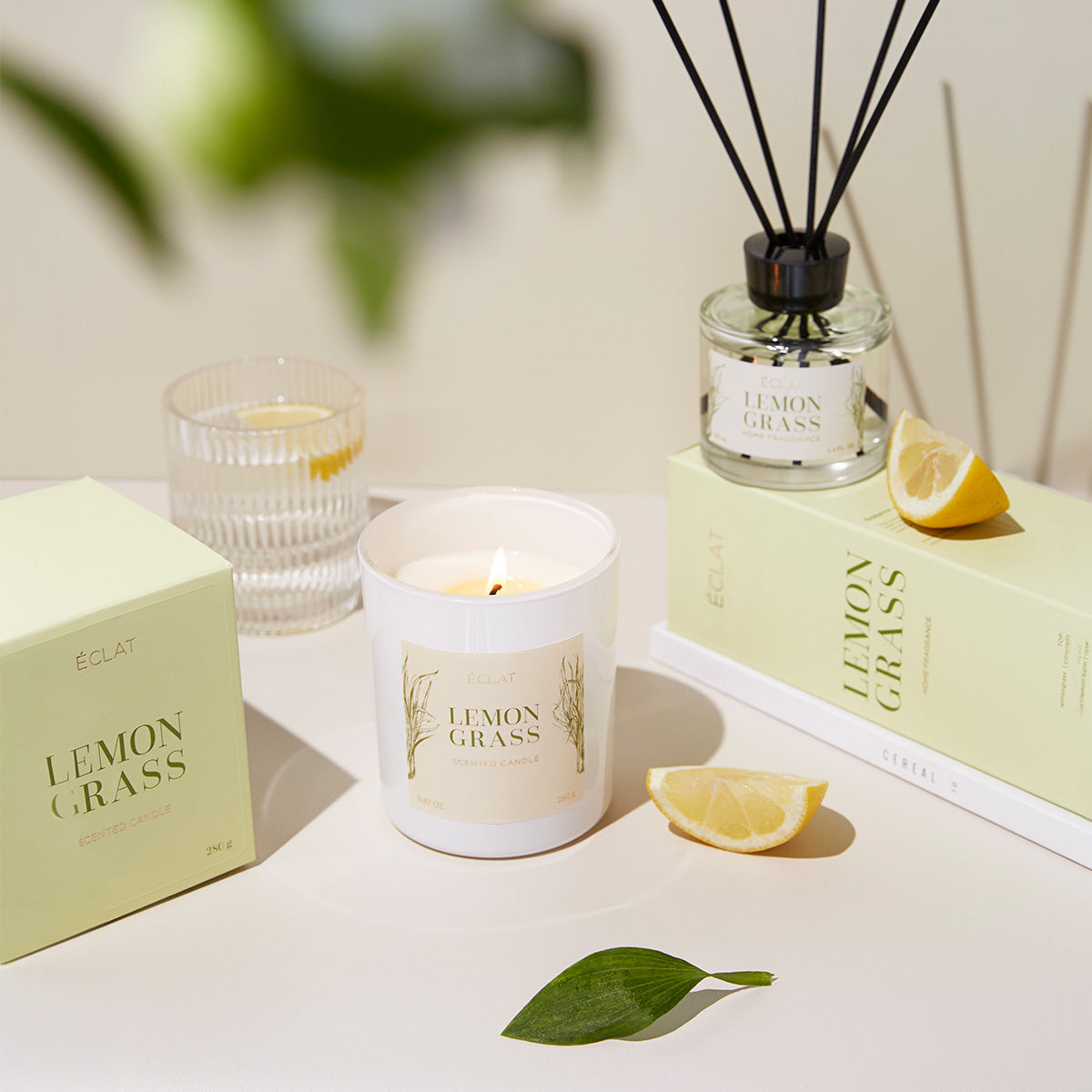 ÉCLAT Lemongrass Duftkerze aus Sojawachs