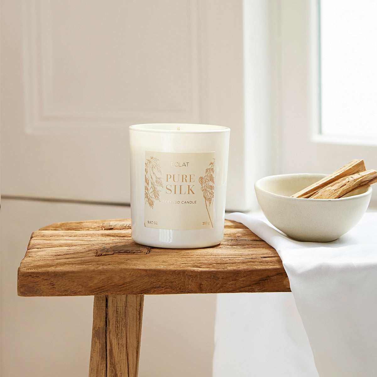 ÉCLAT Pure Silk Duftkerze aus Sojawachs