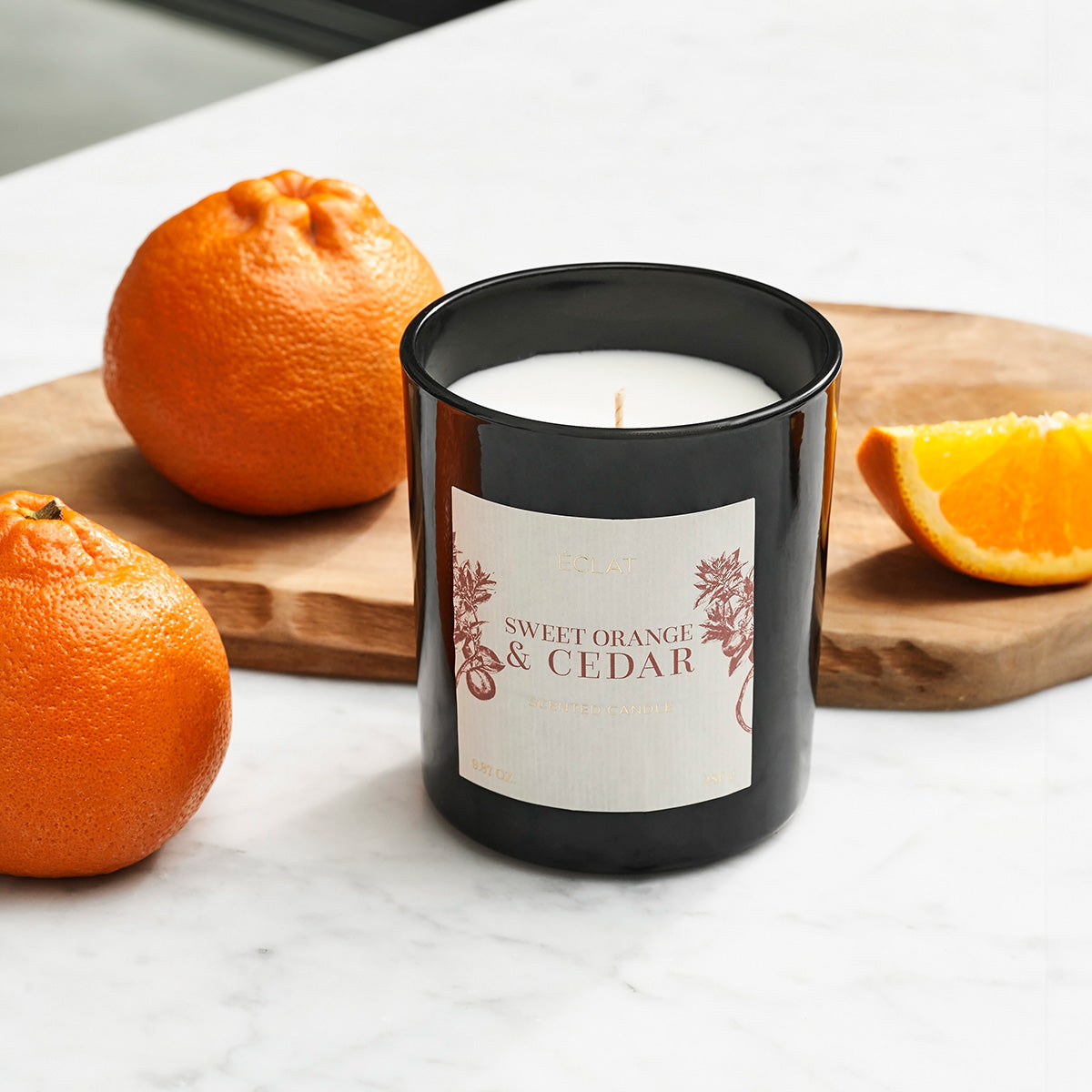 ÉCLAT Sweet Orange & Cedar Duftkerze aus Sojawachs
