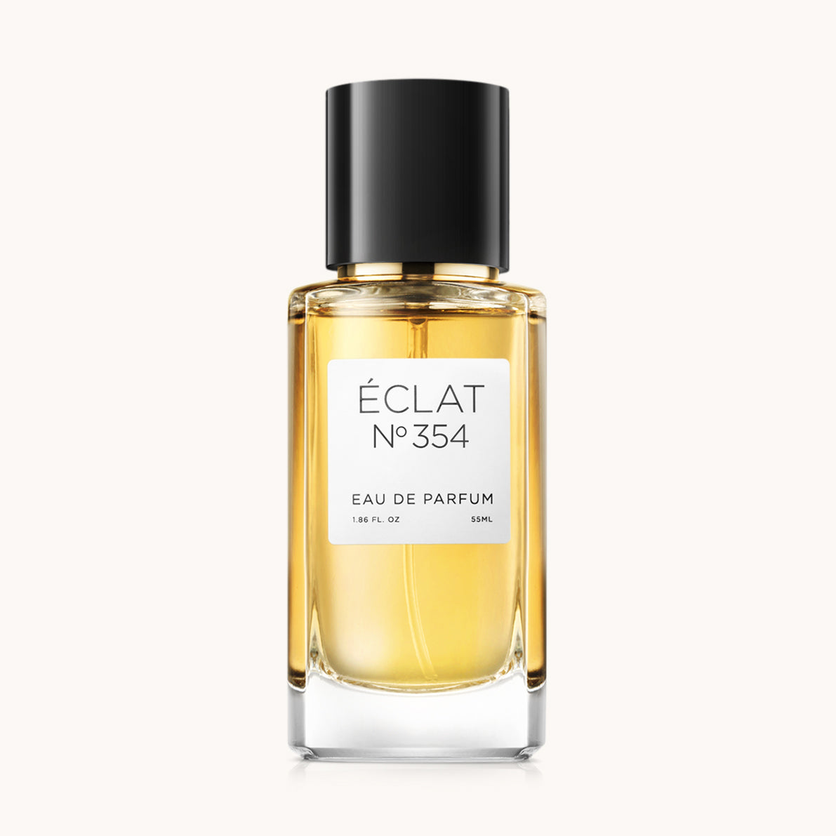 ÉCLAT Floral Ginger in einem Glasflakon mit schwarzem Verschluss und weißem Etikett.